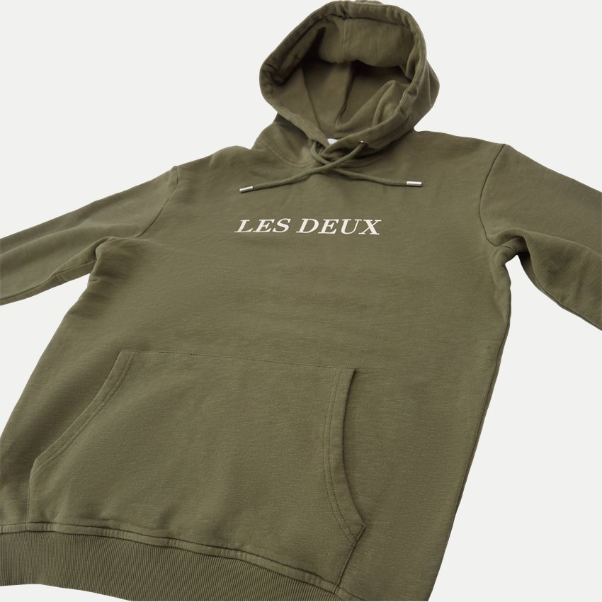 Les Deux Sweatshirts LES DEUX HOODIE LDM201068 OLIVE NIGHT/IVORY